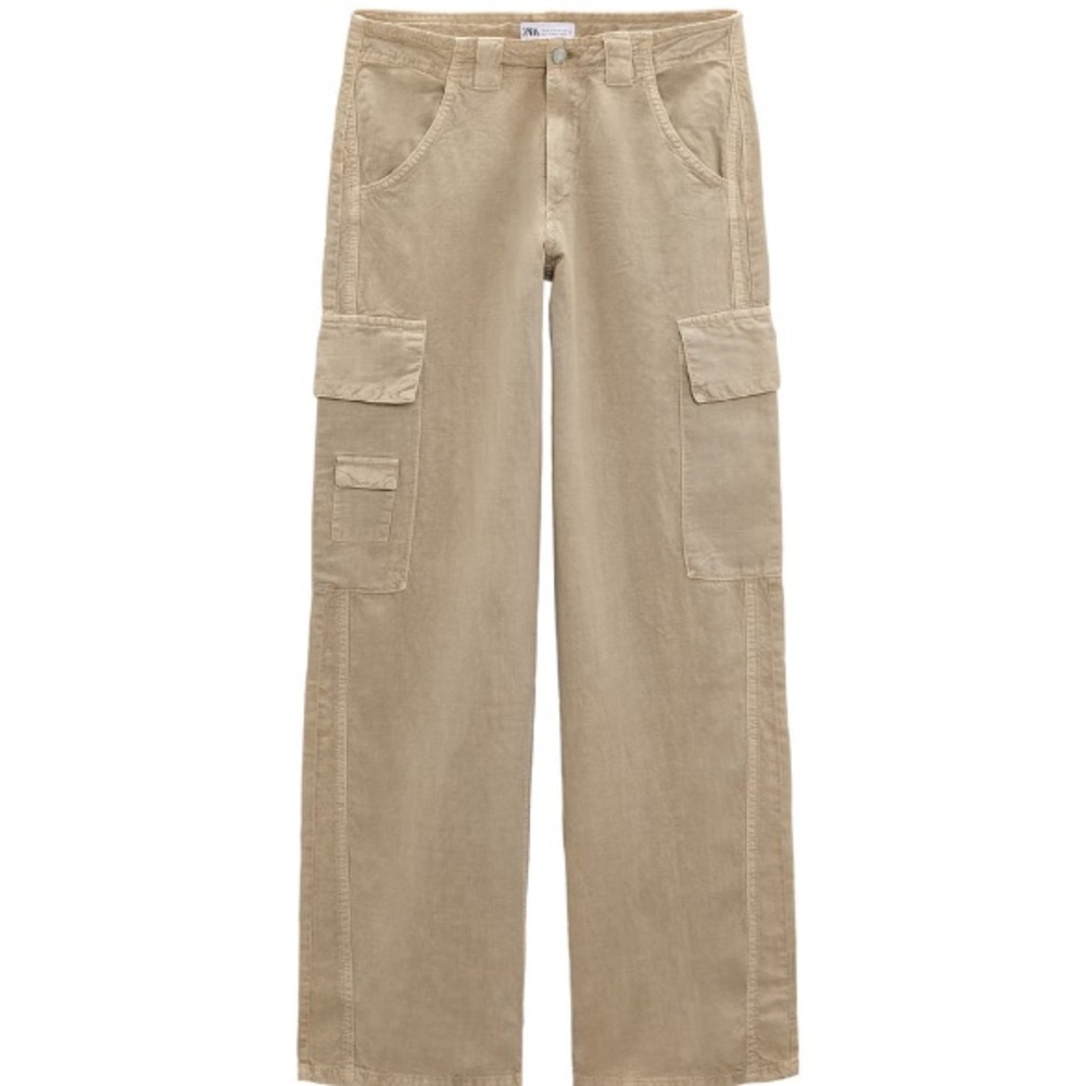 Zara mid rise cargos size 6